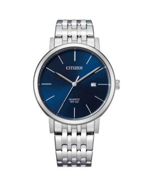 Vyriškas Klasikinis Japoniškas Kvarcinis Rodyklinis Watch CITIZEN BI5070-57L Mėlyna Dial 41mm
