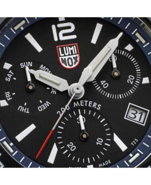 Men Diver Luxury Swiss Quartz Analog Watch Chronograph LUMINOX XS.3143.M Black Dial 44mm image 7