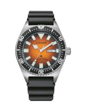 Men Sports Diver Japan Automatic Analog Watch CITIZEN NY0120-01ZC Oranžová Dial 41mm