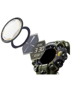 Men Functional Sports Diver Japan Eco-Drive Digital Watch Alarm CASIO GW-9500-3ER G-Shock Černá Dial 53mm image 2