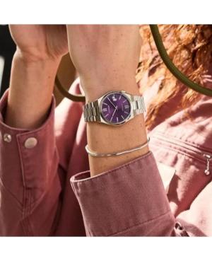 Mężczyźni klasyczny Japonia automatyczny analogowe Zegarek CITIZEN NJ0200-50W Fioletowy Wybierz 37mm image 3