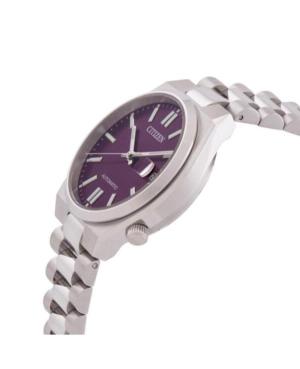 Mężczyźni klasyczny Japonia automatyczny analogowe Zegarek CITIZEN NJ0200-50W Fioletowy Wybierz 37mm image 7