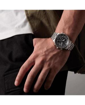 Vyriškas Sportinis Diver Japoniškas Elektroninis, Solar Rodyklinis Watch Chronograph CITIZEN AT8300-58E Silver color Dial 41mm image 2