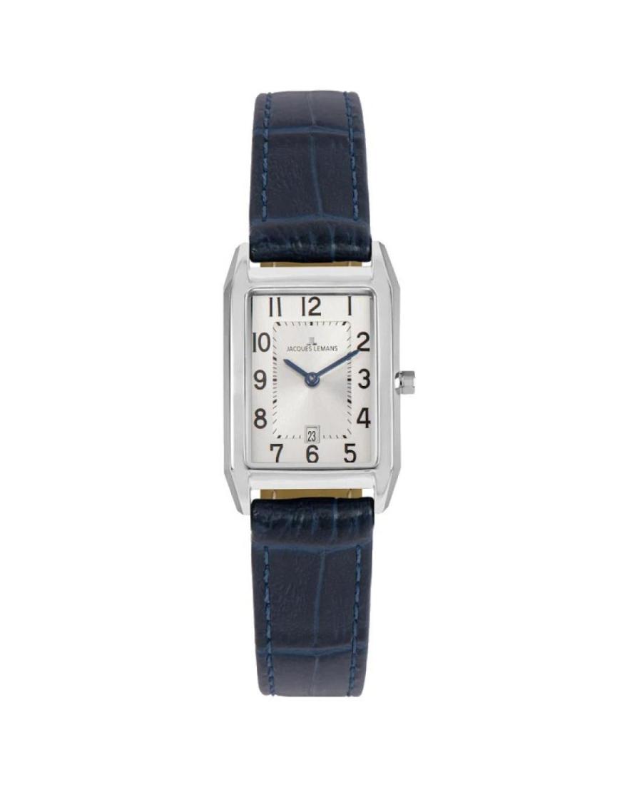 Kobiety klasyczny kwarcowy analogowe Zegarek JACQUES LEMANS 1-2189.1A Srebrna Wybierz 23mm