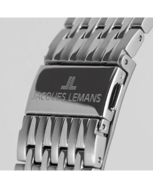 Mężczyźni klasyczny kwarcowy analogowe Zegarek JACQUES LEMANS 1-2193F Czarny Wybierz 40mm image 3