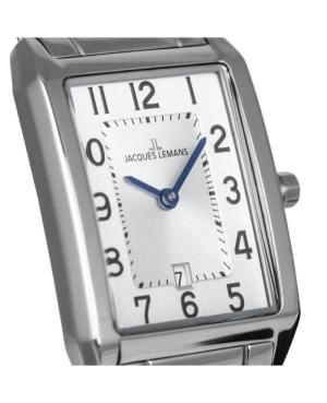 Women Classic Quartz Analog Watch JACQUES LEMANS 1-2189.1G Silver Dial 23mm image 5