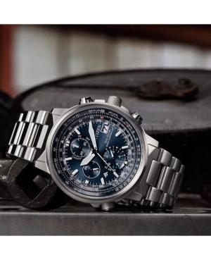 Mężczyźni sportowy Diver Japonia bateria słoneczna analogowe Zegarek Chronograf CITIZEN AT8300-58L Niebieska Wybierz 41mm image 4