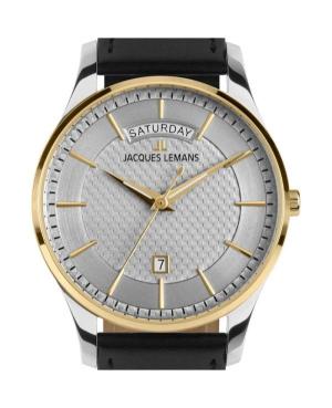 Men Classic Quartz Analog Watch JACQUES LEMANS 1-2193E Silver color Dial 40mm image 8