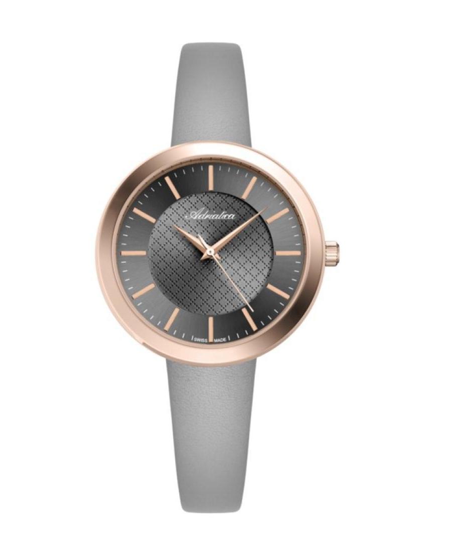 Women Classic Analog Swiss Quartz Watch ADRIATICA Silver color Dial 37mm A3646.9217QN