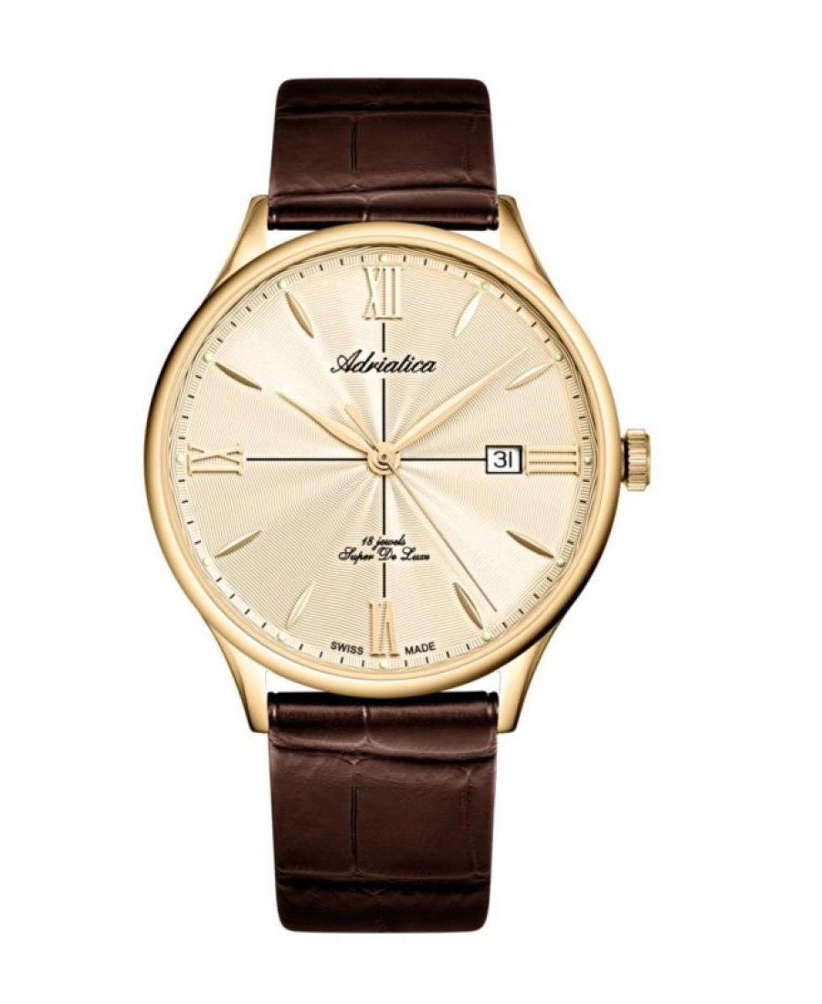Мужские Швейцарские Маханические Наручные Часы ADRIATICA A1230.1261MXLC