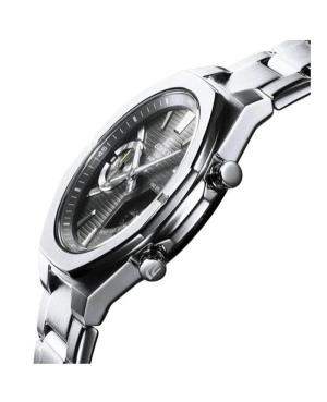 Men Sports Classic Japan Quartz Analog Watch Alarm CASIO ECB-S10D-8AEF Silver color Dial 43mm image 5