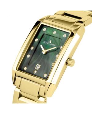 Women Klassisch Quartz Analog Watch JACQUES LEMANS 1-2189L Grün Dial 23mm image 5