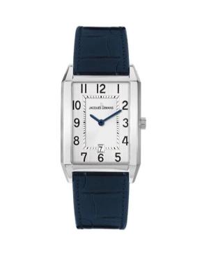 Мужские Классические Кварцевые Аналоговый Часы JACQUES LEMANS 1-2160.1A Серебряного цвета Циферблат 32mm