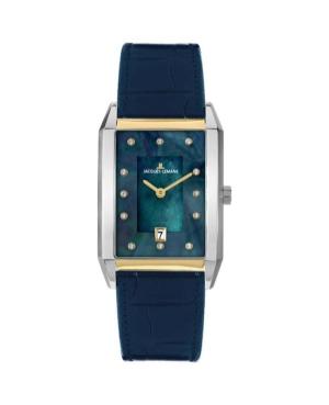 Men Classic Quartz Analog Watch JACQUES LEMANS 1-2159.I Blue Dial 30mm