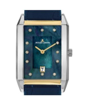 Mężczyźni klasyczny kwarcowy analogowe Zegarek JACQUES LEMANS 1-2159.I Niebieska Wybierz 30mm image 1