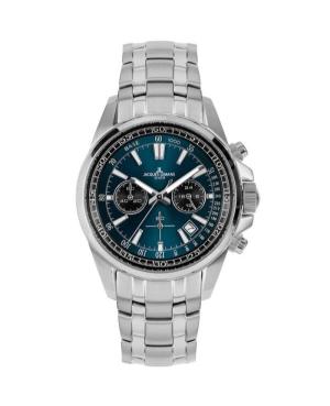Mężczyźni klasyczny sportowy Diver kwarcowy analogowe Zegarek Chronograf JACQUES LEMANS 1-2117ZC Niebieska Wybierz 44mm