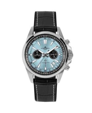 Men Classic Sports Diver Quartz Analog Watch Chronograph JACQUES LEMANS 1-2117R Blue Dial 44mm
