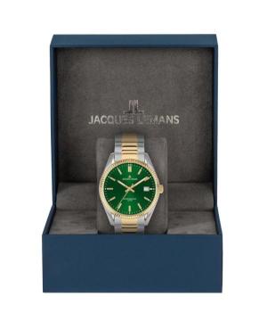 Men Classic Quartz Analog Watch JACQUES LEMANS 50-3K Green Dial 40mm image 1