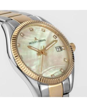 Moteriškas Klasikinis Kvarcinis Rodyklinis Watch JACQUES LEMANS 50-4L Perlamutrinis Dial 34.5mm image 6