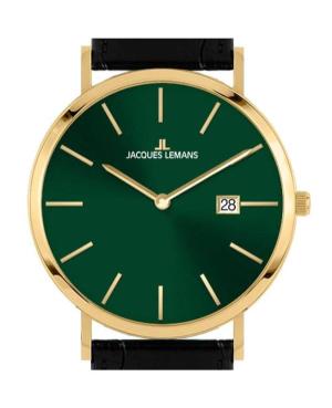 Mężczyźni klasyczny kwarcowy analogowe Zegarek JACQUES LEMANS 1-2171.2F Zielony Wybierz 38mm image 6