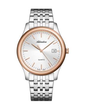 Men Classic Analog Swiss Quartz Watch ADRIATICA Silver Dial A1024.R113Q