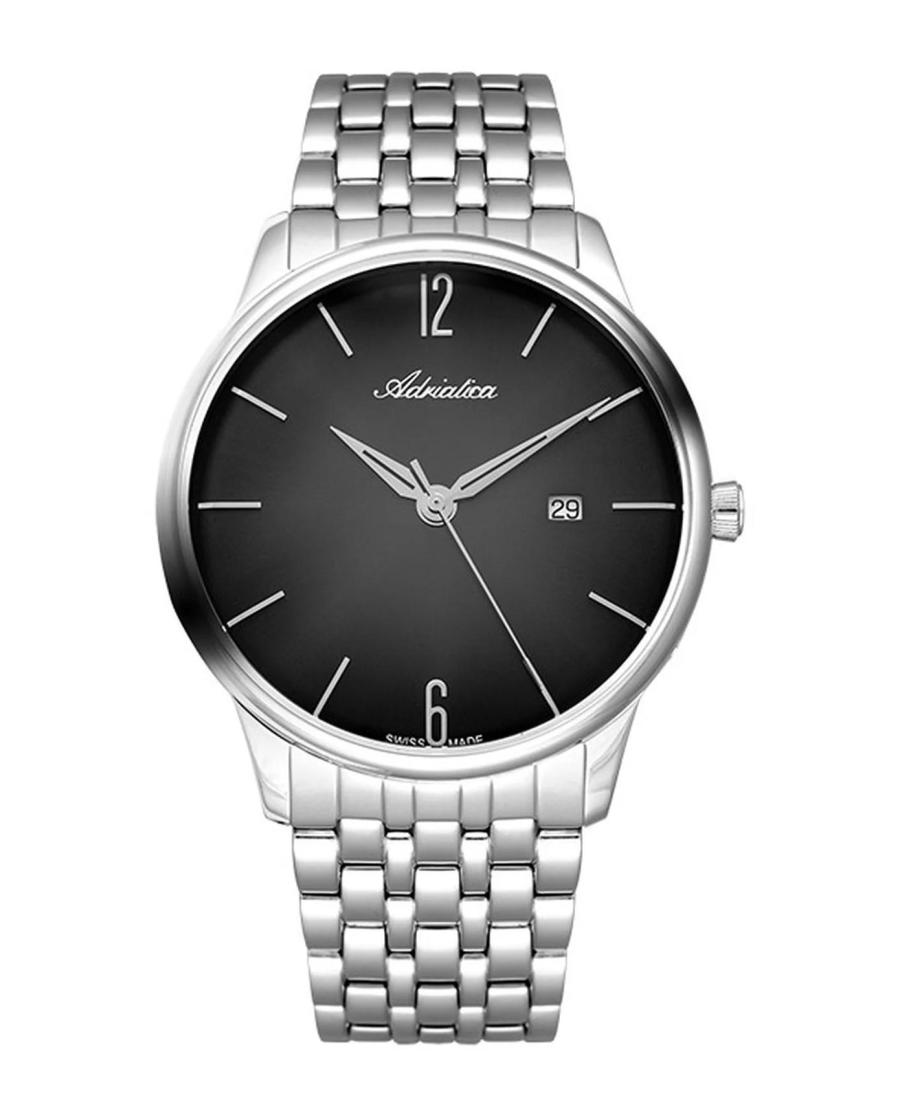 Vyriškas Classic Analog Klasikinis Swiss Kvarcinis Watch ADRIATICA Juodas Dial 44mm A8269.5154Q