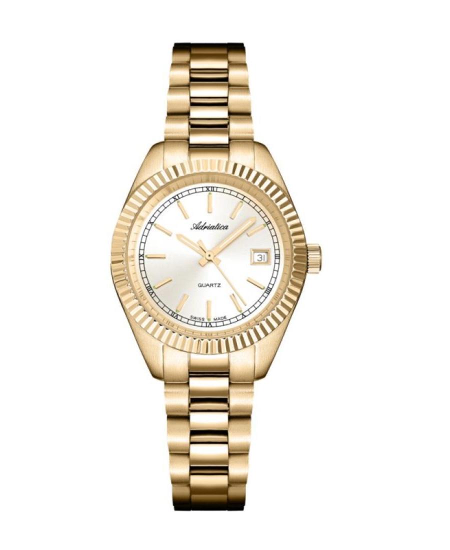 Women Classic Analog Swiss Quartz Watch ADRIATICA Silver Dial 31.2mm A3090.1113Q