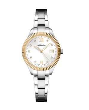 Moteriškas Classic Analog Swiss Kvarcinis Watch ADRIATICA Sidabras Dial 28mm A3820.2183Q