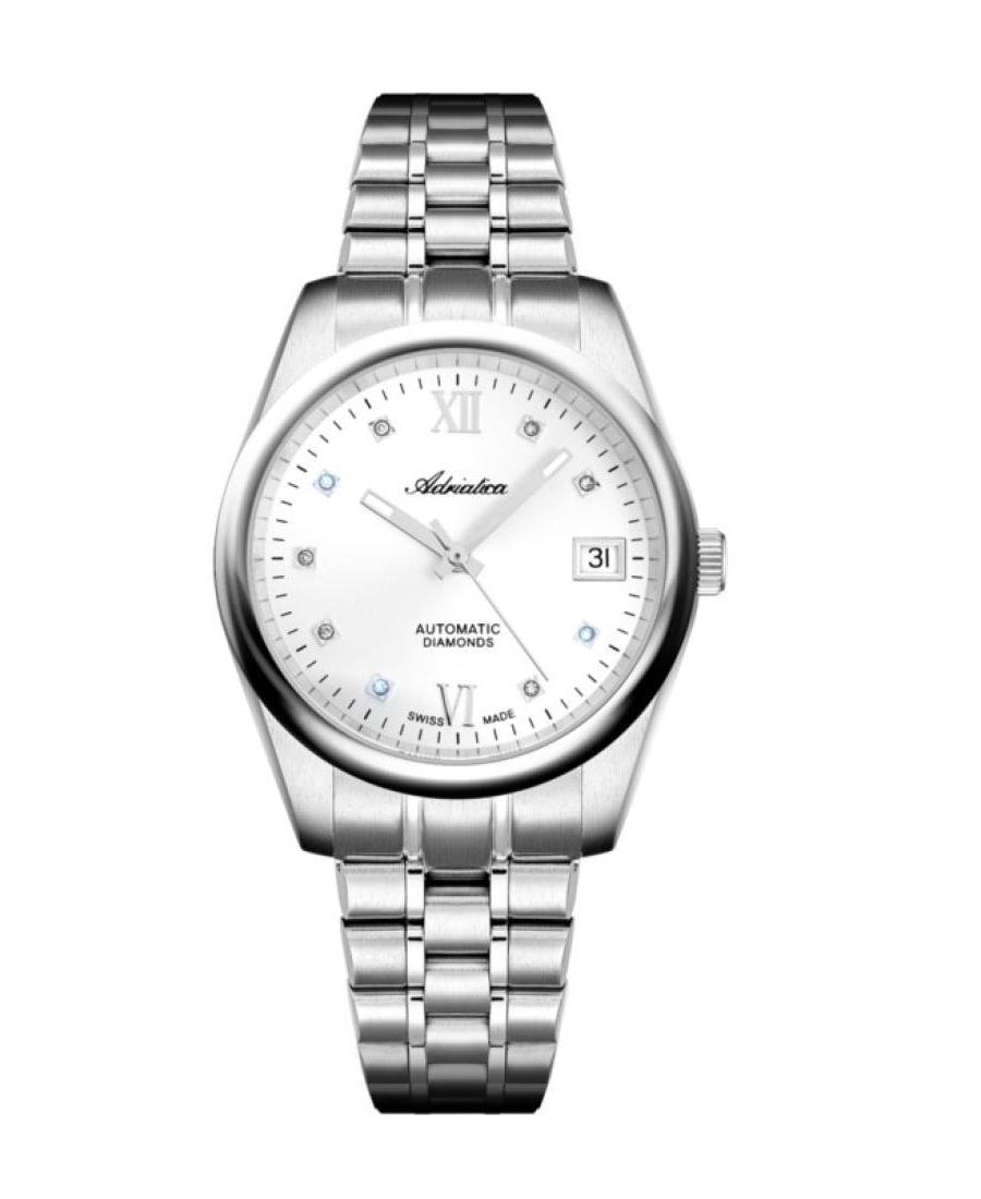 Kobiety Classic Analog Szwajcar automatyczny Zegarek ADRIATICA Srebrna Wybierz 36mm A3198.5183DA