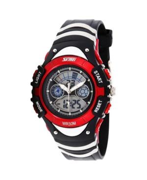 Женские Спортивные Кварцевые Цифровой Часы Будильник SKMEI 0998 kid size red Черный Циферблат 37mm