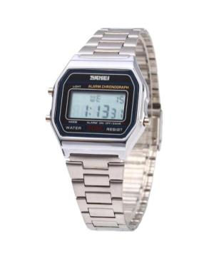 Men Functional Quartz Digital Watch Alarm SKMEI 1123 SI Schwarz Dial 33mm
