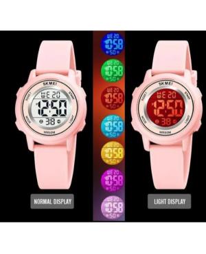 Women Sports Functional Quartz Digital Watch Alarm SKMEI 1721PK Silver color Dial 34mm image 2