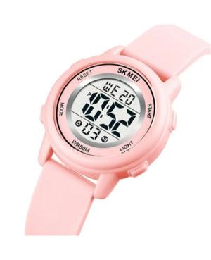 Women Sports Functional Quartz Digital Watch Alarm SKMEI 1721PK Silver color Dial 34mm image 3