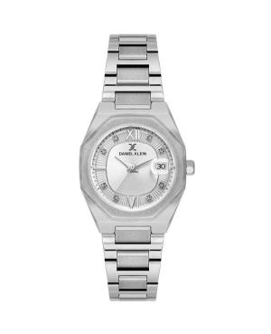 Женские Аналоговый Часы DANIEL KLEIN DK.1.14109-1 Серебряного цвета Циферблат 30mm