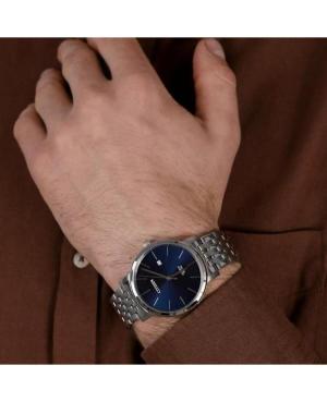 Mężczyźni klasyczny Japonia kwarcowy analogowe Zegarek CITIZEN BI5070-57L Niebieska Wybierz 41mm image 7