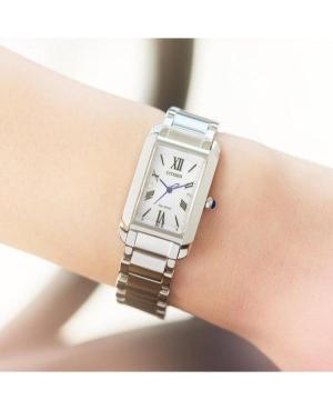 Women Classic Japan Eco-Drive Analog Watch CITIZEN EW5620-55A Silver Dial 20mm image 2