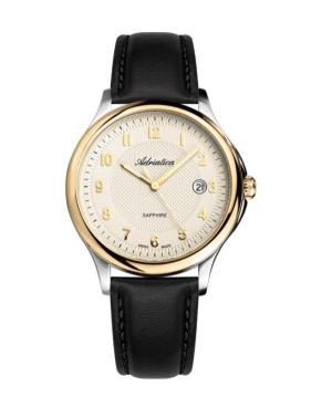 Mężczyźni Classic Analog Szwajcar kwarcowy Zegarek ADRIATICA Złoty kolor Wybierz 42mm A1272.2221Q