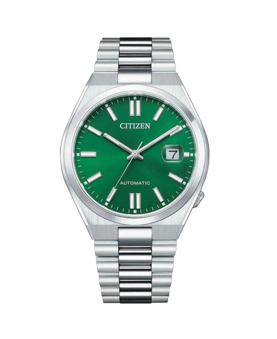 Mężczyźni klasyczny Japonia automatyczny analogowe Zegarek CITIZEN NJ0150-81X Zielony Wybierz 40mm