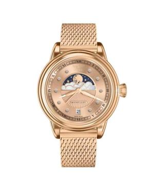 Women Classic Luxury Swiss Quartz Analog Watch AVIATOR V.1.33.2.383.5 Brown Dial 36mm