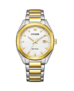 Vyriškas Klasikinis Japoniškas Elektroninis, Solar Rodyklinis Watch CITIZEN BM7624-82A Perlamutrinis Dial 38mm