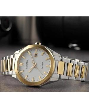 Mężczyźni klasyczny Japonia bateria słoneczna analogowe Zegarek CITIZEN BM7624-82A Matka Perłowa Wybierz 38mm image 2