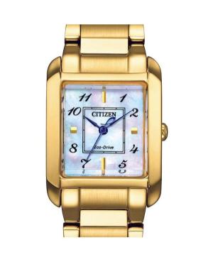 Moteriškas Klasikinis Japoniškas Elektroninis, Solar Rodyklinis Watch CITIZEN EW5602-81D Perlamutrinis Dial 21.5mm image 6