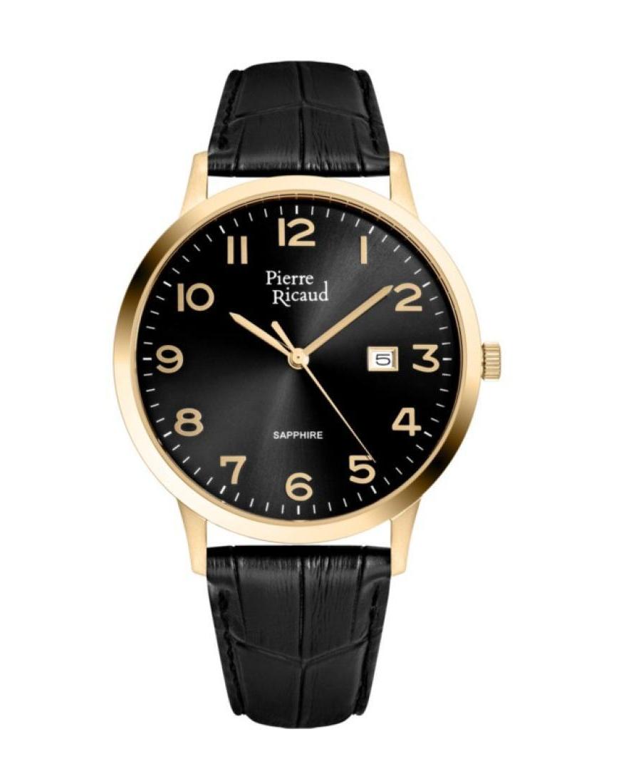 Men Classic Analog Quartz Watch PIERRE RICAUD Černá Dial P91022.1224Q
