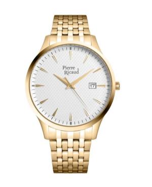Mężczyźni Classic Analog kwarcowy Zegarek PIERRE RICAUD Srebrna Wybierz 42mm P91037.1113Q