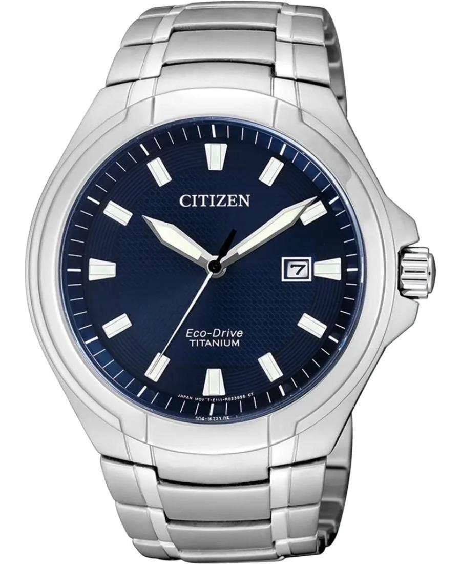 Mężczyźni Japonia kwarcowy analogowe Zegarek CITIZEN BM7430-89L Niebieska Wybierz 43mm