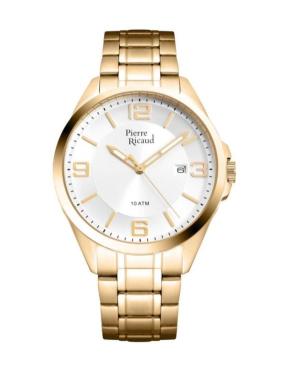 Men Classic Analog Quartz Watch PIERRE RICAUD Silver Dial 41mm P91073.1153Q