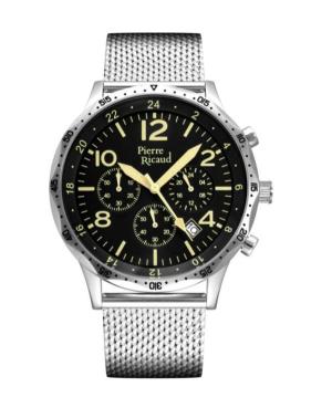 Mężczyźni Classic Analog Zegarek PIERRE RICAUD Czarny Wybierz 24mm P91062.5154QF