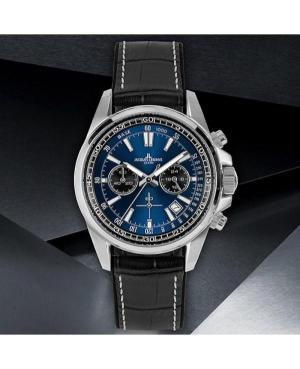 Mężczyźni klasyczny sportowy Diver kwarcowy analogowe Zegarek Chronograf JACQUES LEMANS 1-2117S Niebieska Wybierz 44mm image 8