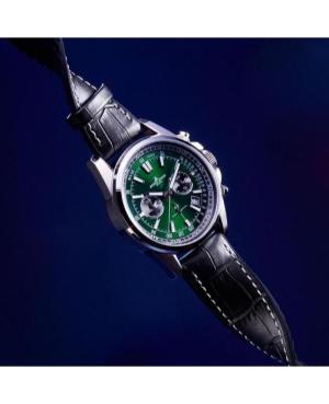 Vyriškas Klasikinis Sportinis Diver Kvarcinis Rodyklinis Watch Chronograph JACQUES LEMANS 1-2117T Žalia Dial 44mm image 2
