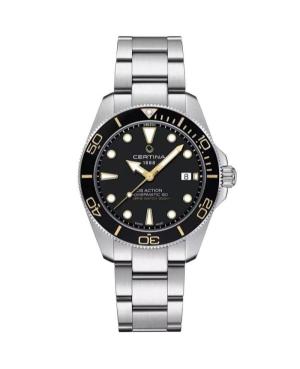 Men Klassisch Sports Diver Luxury Swiss Automatic Analog Watch CERTINA C048.407.11.051.01 Schwarz Dial 41mm